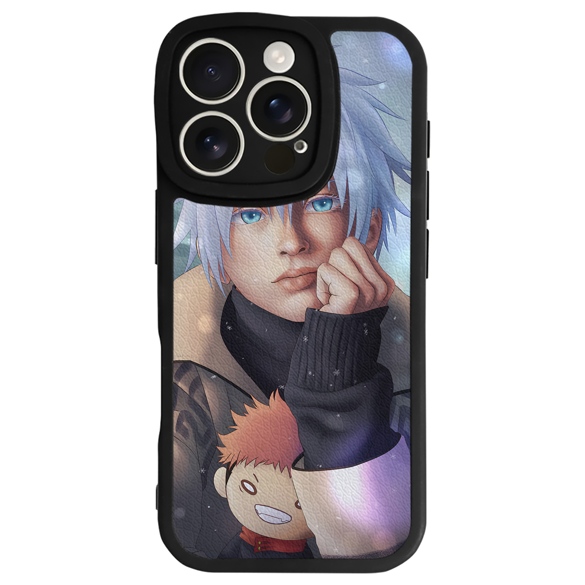 （画像用） 呪術廻戦 Jujutsu Kaisen 【iPhone 16シリーズ対応】シリコンスマホケース（レザー調） 材質：シリコン
